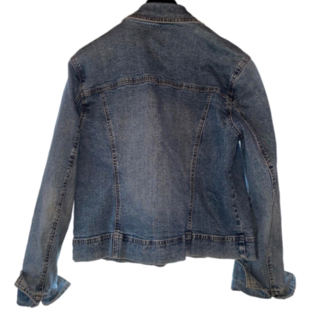 Debra DeRoo Blue Denim Jean Jacket Size Medium - Picture 2 of 4